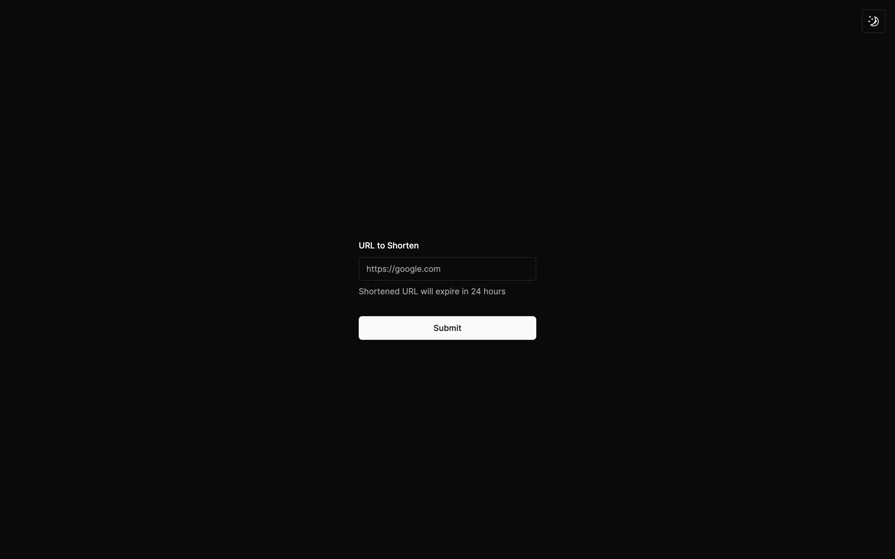 Website demo picture in Dark Mode